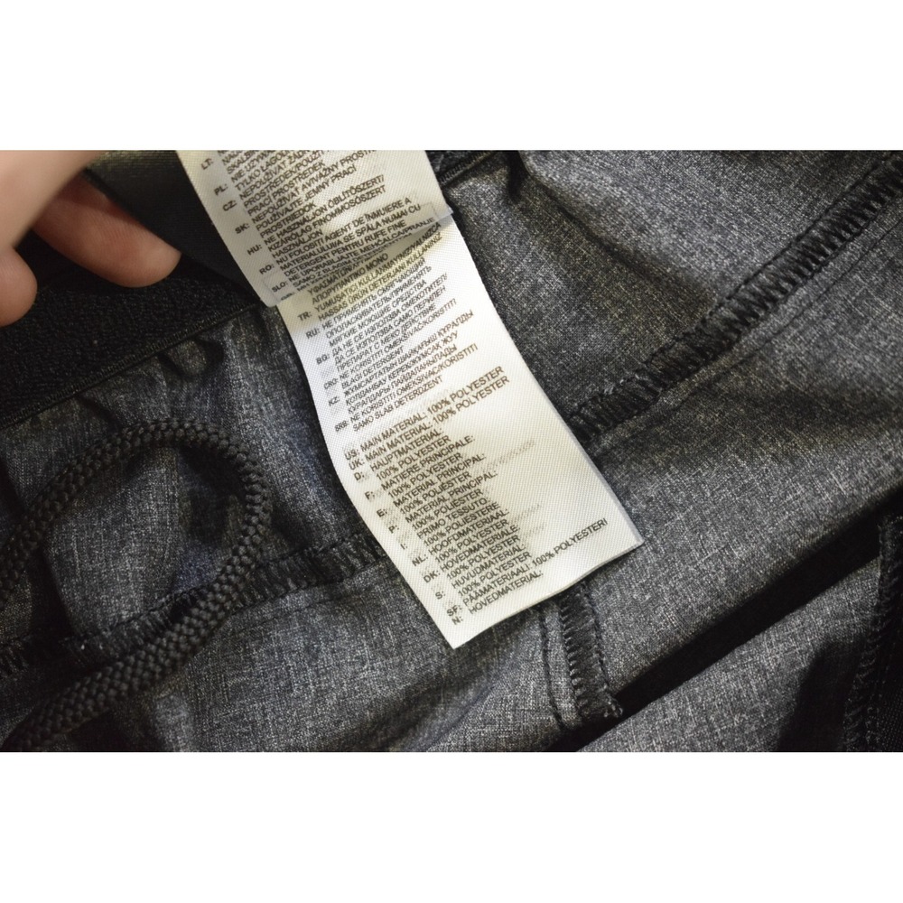 Adidas Gym Shorts Gray Striped Performance With Pockets‎ Mens Size Large 9" - Picture 5 of 6